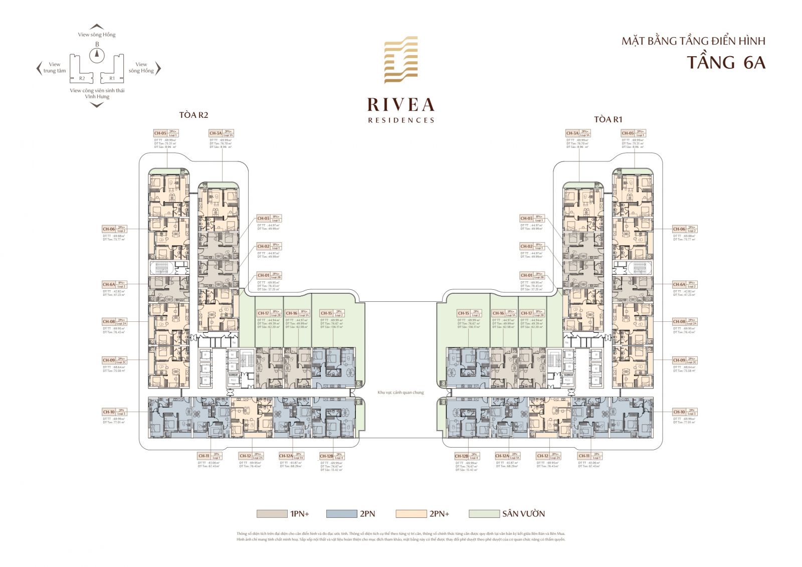 mặt bằng tầng 6 Rivea Hà Nội mặt bằng tầng 6 Rivea Hà Nội