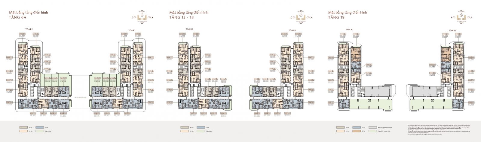 mặt bằng điển hình chung cư Rivea Hà Nội